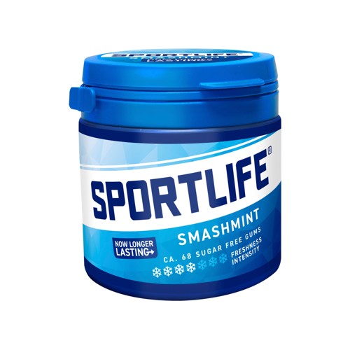 Sportlife Smashmint Suikrvrije kauwgom 102 g