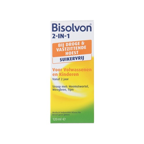 Bisolvon 2-in-1 suikervrij 120ml