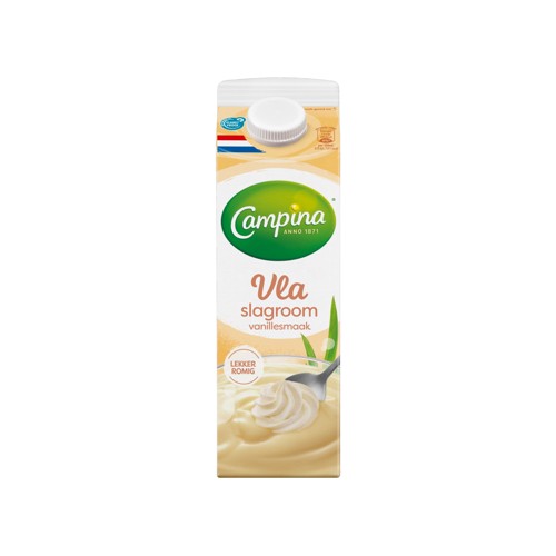 Campina Vla Slagroom Vanillesmaak 1 L