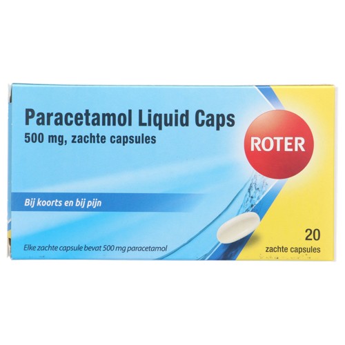 Roter paracetamol liquid caps 500mg 20 stuks