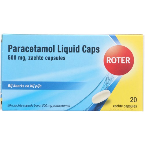 Roter paracetamol liquid caps 500mg 20 stuks