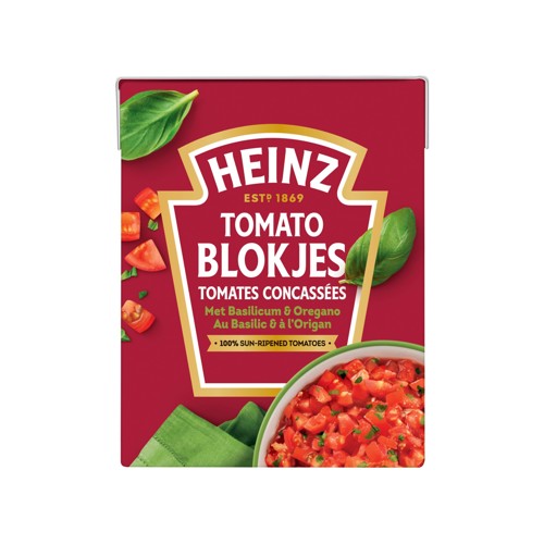 Heinz Tomaten blokjes basilicum