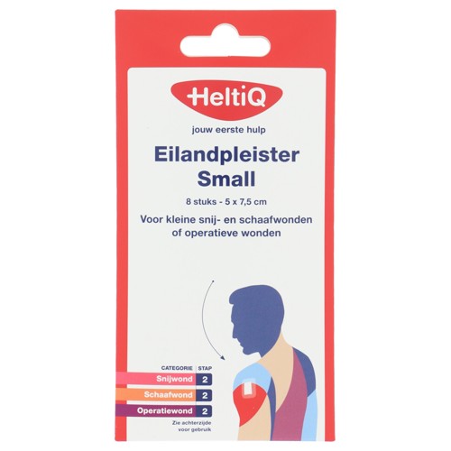 Heltiq eilandpleister small 5x7,5cm 8 stuks