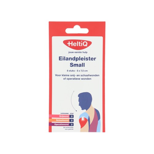 Heltiq eilandpleister small 5x7,5cm 8 stuks