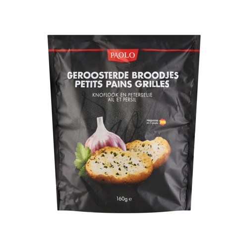 Paolo Geroosterde Broodjes Knoflook en Peterselie 160 g