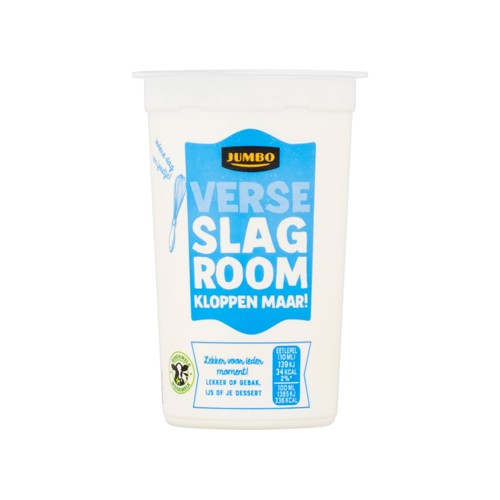 Jumbo Verse Ongeklopte Slagroom 250 ML
