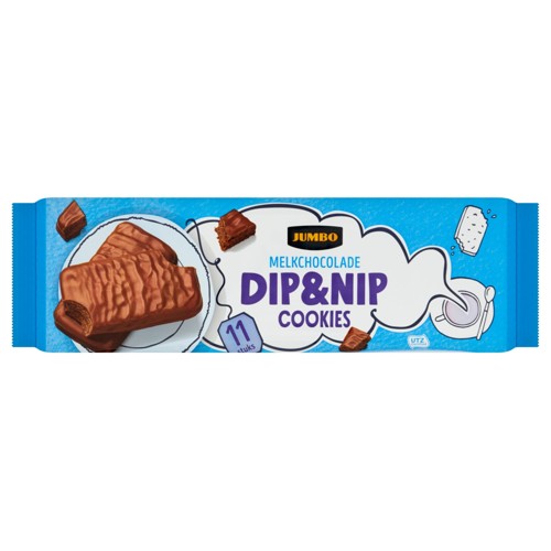 Jumbo Dip&Nip Cookies Melkchocolade 11 Stuks 200 g