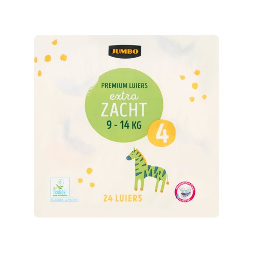 Jumbo Premium Luiers Maat 4 9-14 kg 24 Stuks