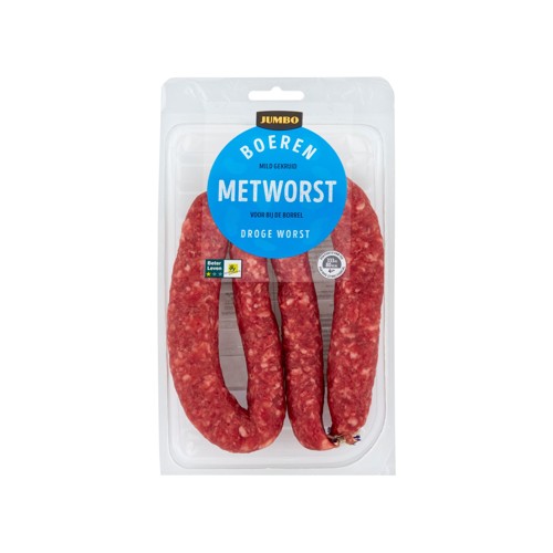 Jumbo Boeren Metworst Droge Worst 220 g