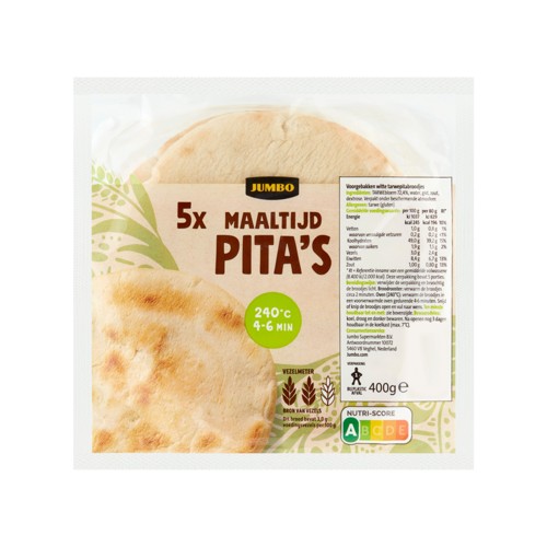 Jumbo - Maaltijd Pita's - 5 Stuks