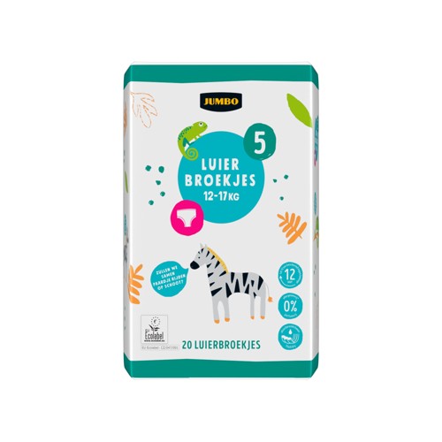Jumbo Luierbroekjes Maat 5 12-17 kg 20 Stuks