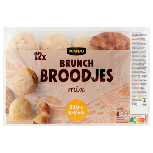 Jumbo Brunch Broodjes Mix 12 Stuks 300 g