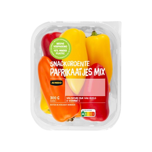 Jumbo Snackgroente Paprikaatjes Mix 300 g