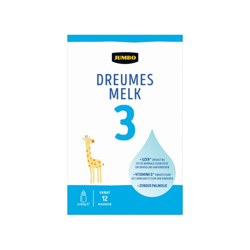 Jumbo 3 Dreumesmelk 12 Maanden 2 x 400 g