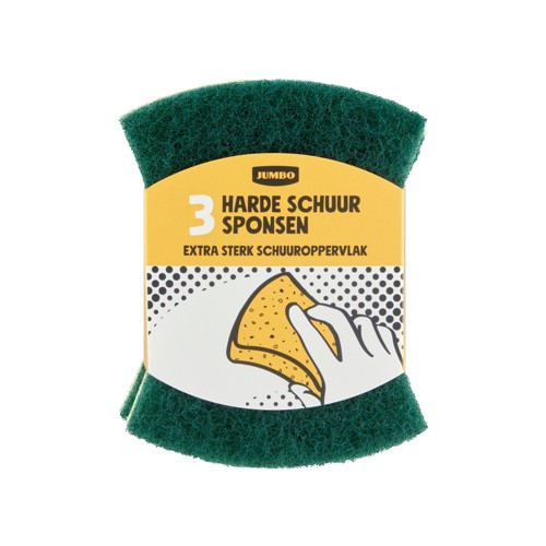 Jumbo Harde Schuursponsen 3 Stuks