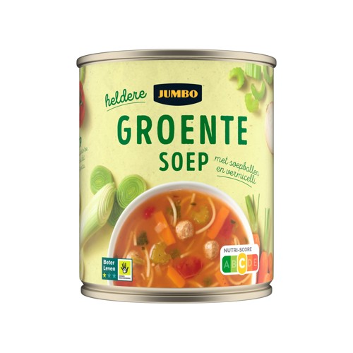 Jumbo Groentesoep met Soepballen en Vermicelli 800ML