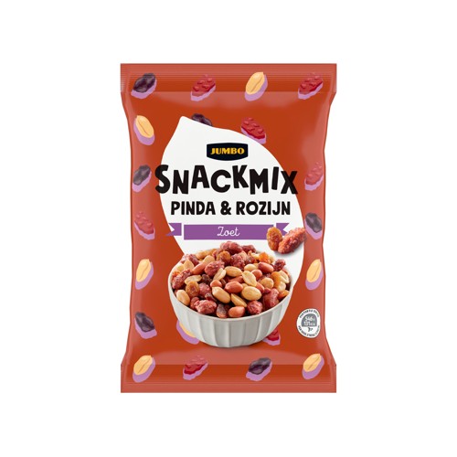 Jumbo Snackmix Pinda & Rozijn 125 g