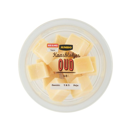 Jumbo Kaasblokjes Oud 48+ 100 g