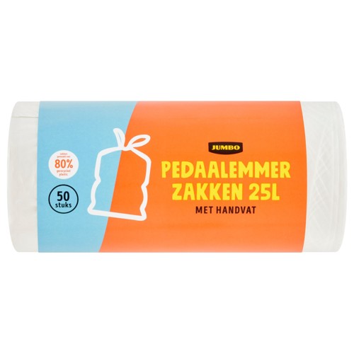 Jumbo Pedaalemmerzakken met Handvat 20 L 40 Stuks
