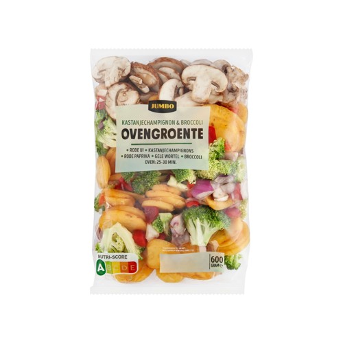 Jumbo Kastanjechampignon & Broccoli Ovengroente 600 g