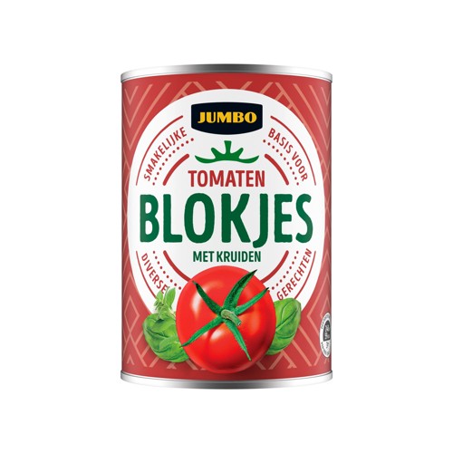 Jumbo Tomatenblokjes met Kruiden 400 g