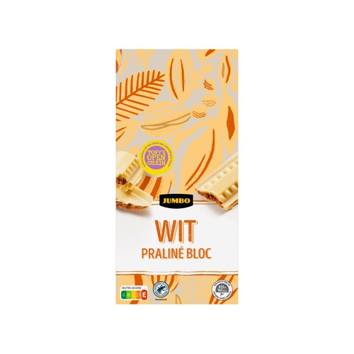 Jumbo Wit Praliné Bloc 200 g