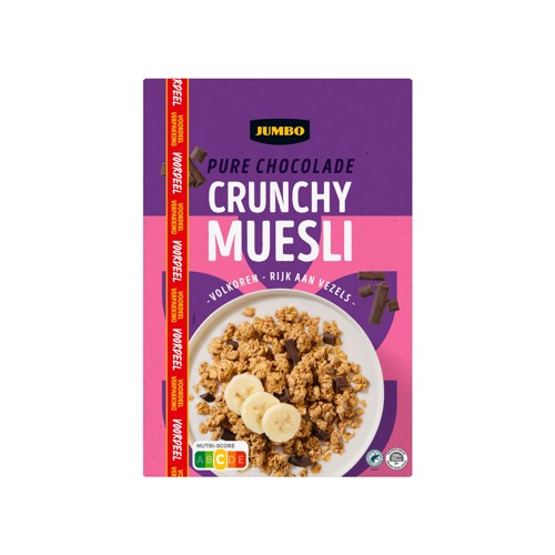 Jumbo Muesli Pure Chocolade Voordeelverpakking 900 g