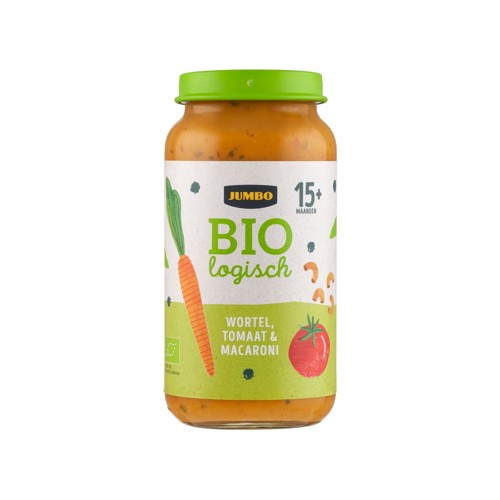 Jumbo Biologisch Babyvoeding Wortel, Tomaat & Macaroni 15+ Maanden 250 g