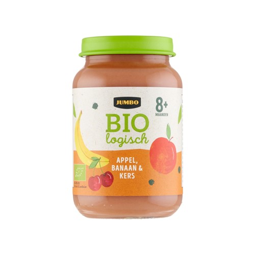 Jumbo Biologisch Babyvoeding Appel, Banaan & Kers 8+ Maanden 190 g