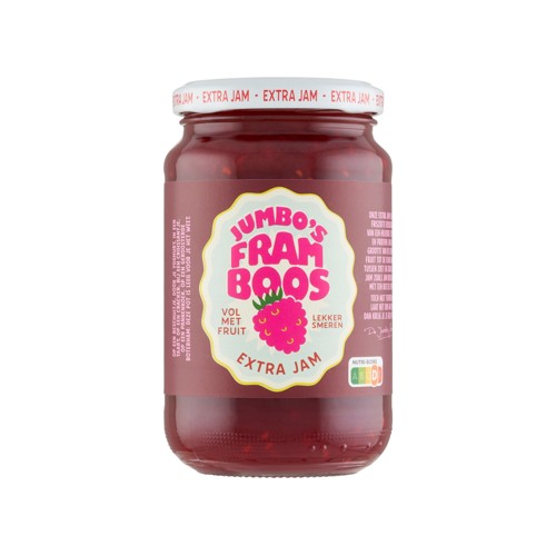 Jumbo's Extra Jam Framboos 430 g