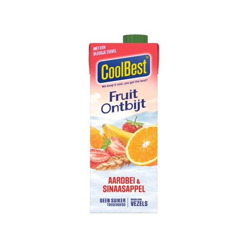 CoolBest FruitOntbijt Aardbei-Sinaasappel 0,75L