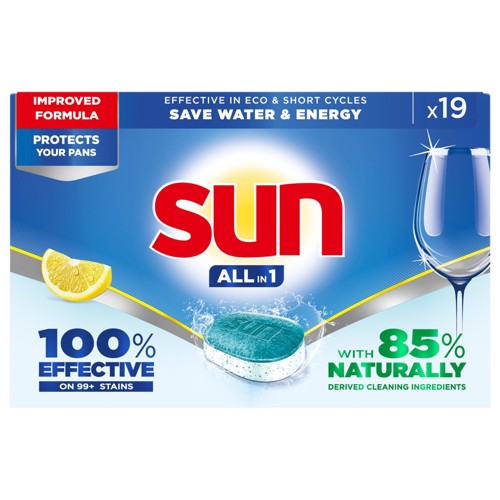 Sun All-in 1 Vaatwastabletten Citroen 19 tabletten