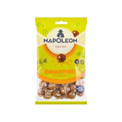 Napoleon Zwartwit Echte Salmiak Kogels 225 g