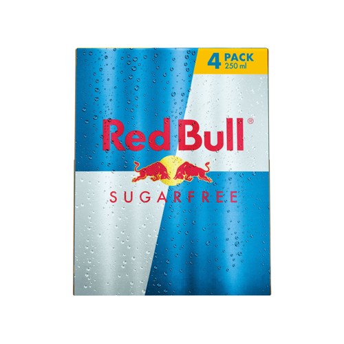 Red Bull Energy Drink Suikervrij - 4 x 250ml