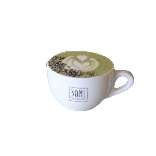 Lavendel matcha latte