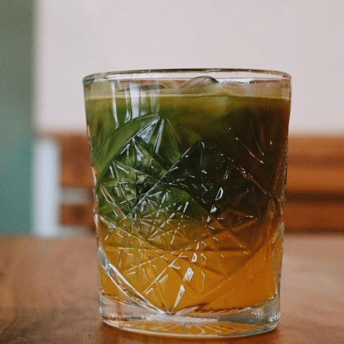 Matcha gember met jus