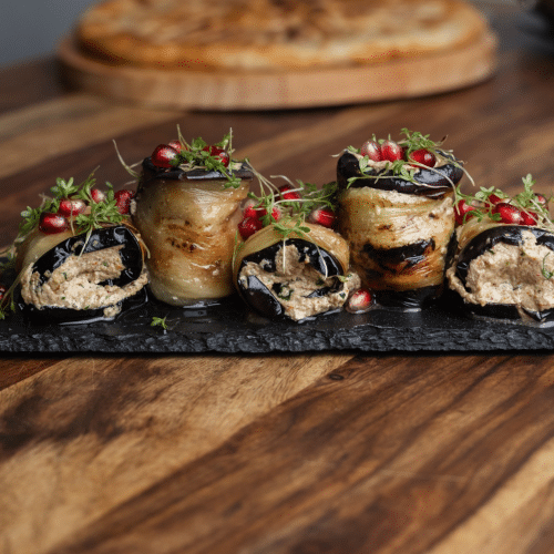 Aubergine rolletjes