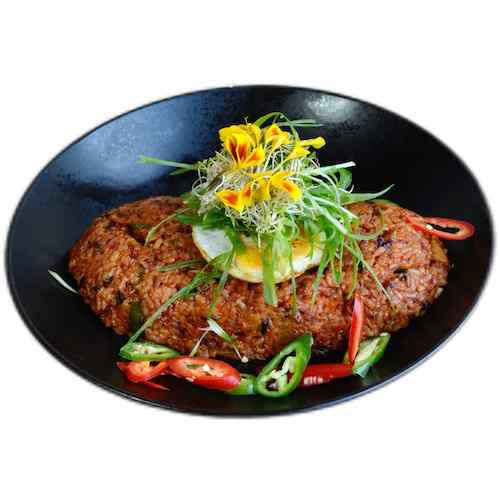 Vegetarian kimchi bokkeumbap