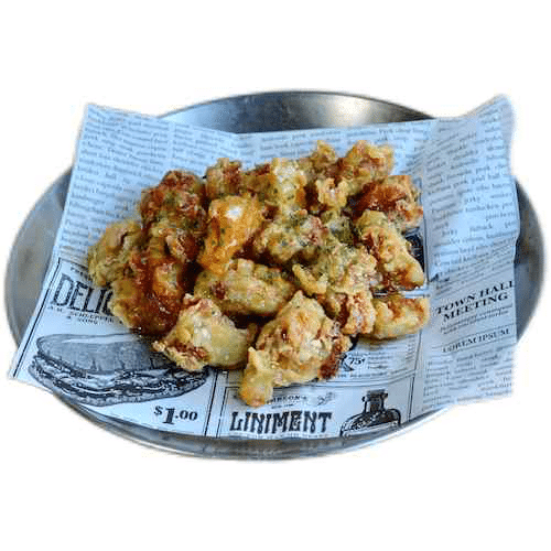 Vegetarian korean fried chicken honey butter