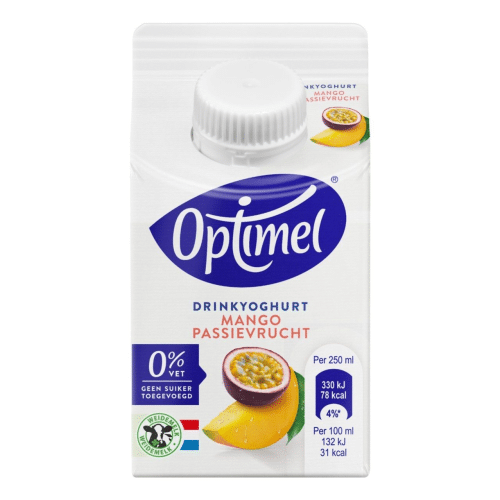 Optimel drinkyoghurt mango-passievrucht 250ml