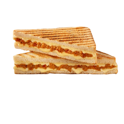 Vlam tosti pittig vlees