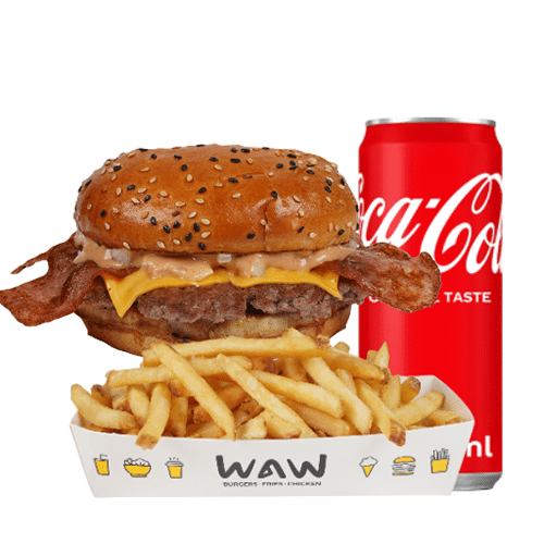 Bacon burger menu
