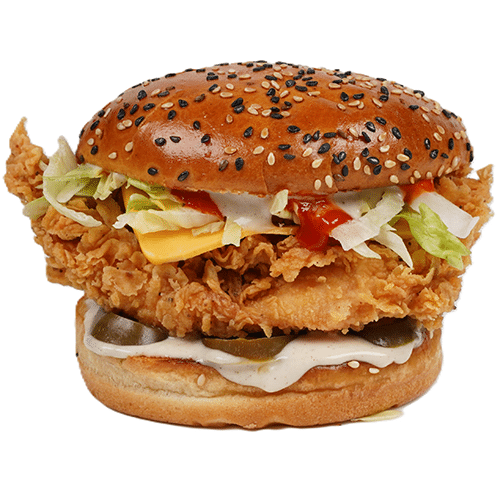 Spicy chicken burger