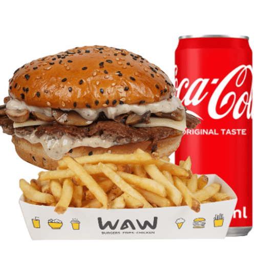 Mushroom burger menu