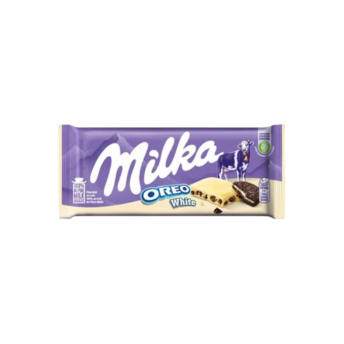 Milka chocoladereep oreo white 100 gram