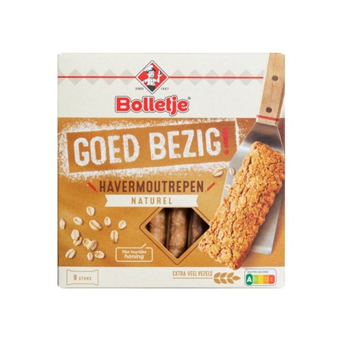 Bolletje Goed bezig havermoutrepen naturel 210 gram