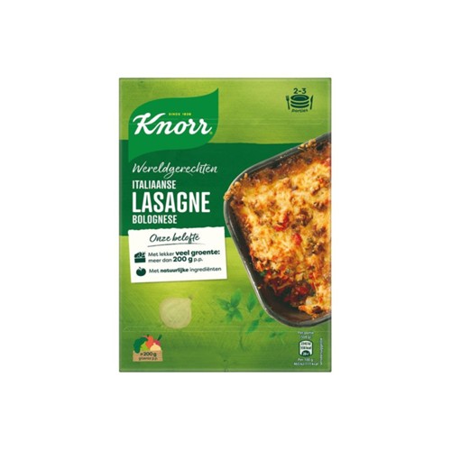 Knorr wereldgerechten Italiaanse lasagne bolognese 192 gr