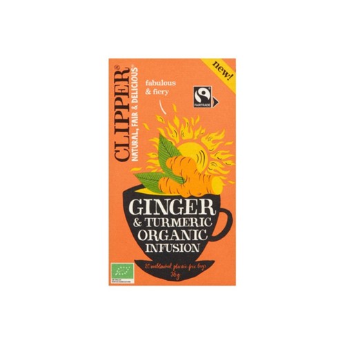 Clipper ginger tumeric 20 stuks