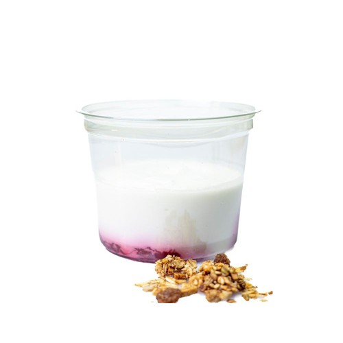 Bloemcool quark frambozen en granola Kuipje 225 Gram