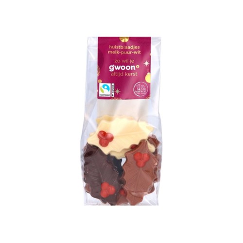 g'woon hulstblaadjes melk puur 150 gram